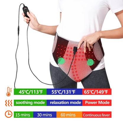 Red Light Winter Heated Thermal Underwear Men Women Electric Heating Winter Anti-Cold Thermal Underwear Heating Triangle Pants